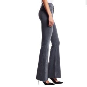 HUDSON JEANS Laurel Patchwork Flare Jeans in June Gloom (Grey) Size 27